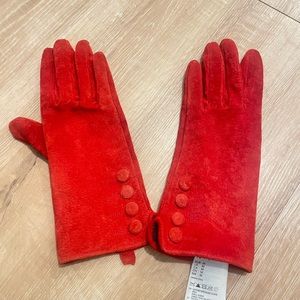 RED gloves (suede)